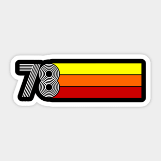 Retro 1978 Styleuniversal Sticker